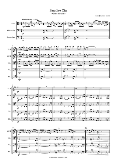 Paradise City (arr. Johannes Christ)