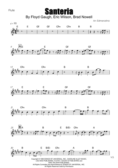 Santeria (arr. Edmarcelino)