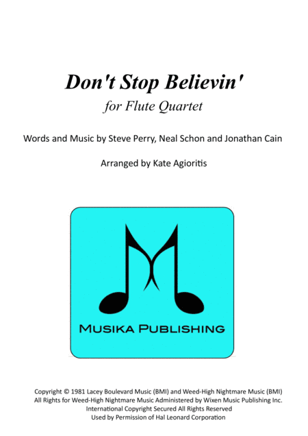 Don't Stop Believin' (arr. Kate Agioritis)