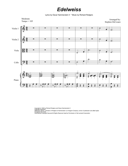 Edelweiss (arr. Stephen DeCesare)