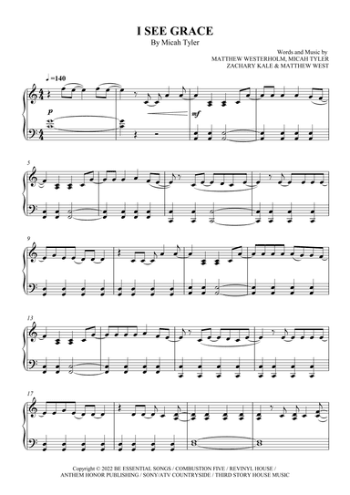 I See Grace (arr. SCMusic)