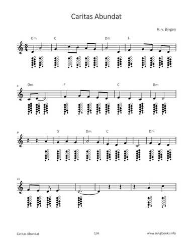 Caritas Abundat (arr. songbooks.info)