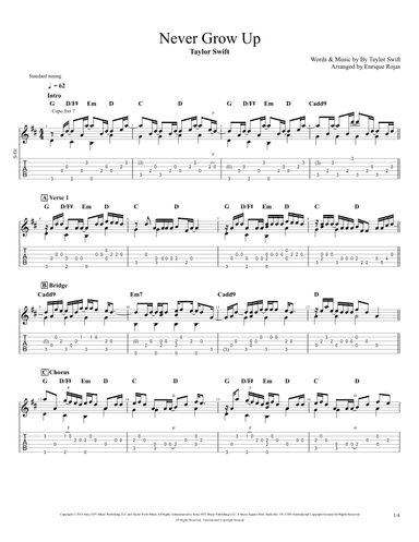 Never Grow Up (arr. Enrique Rojas)