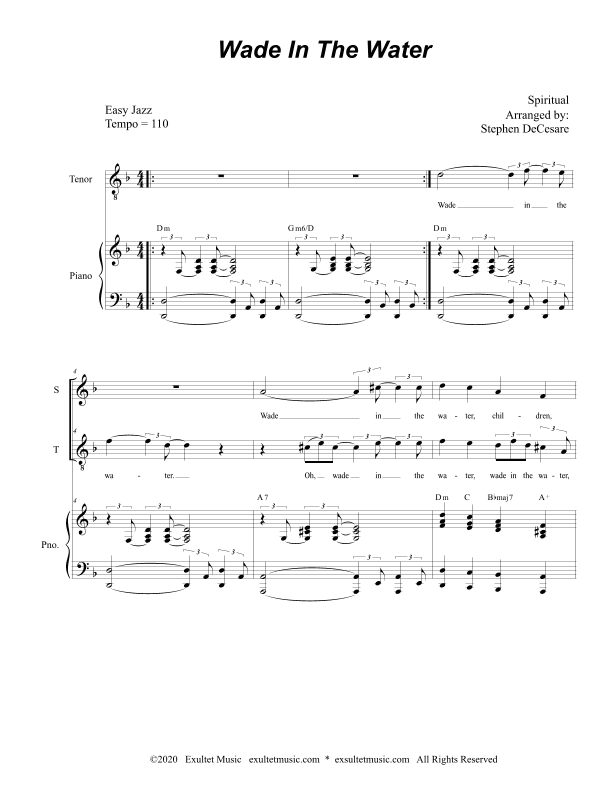 Wade In The Water (Duet for Soprano and Tenor Solo) (arr. Stephen DeCesare)