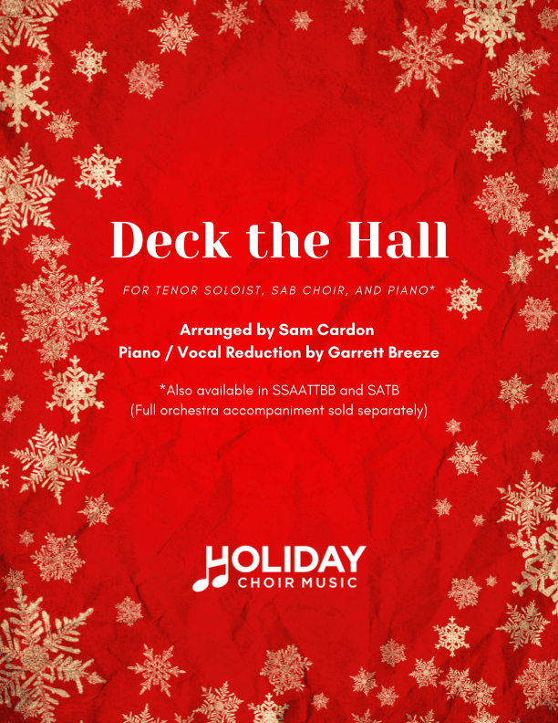 Deck the Hall (SAB) (arr. Sam Cardon, Garrett Breeze)