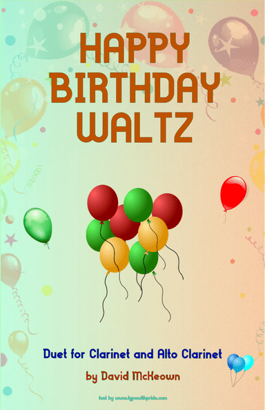 Happy Birthday Waltz, for Clarinet and Alto Clarinet Duet (arr. David McKeown)