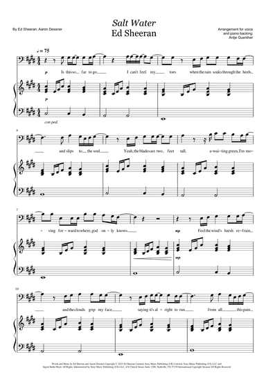 Salt Water (arr. Antje Günther)