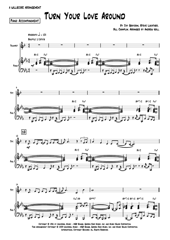 Turn Your Love Around (arr. Andrew Will)