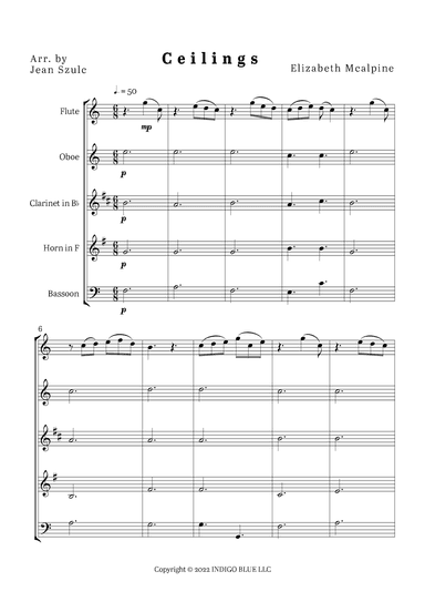 Ceilings (arr. Jean Szulc)