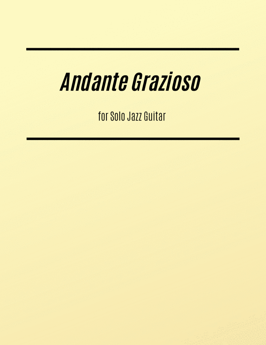 Andante Grazioso from K.331 (for Solo Jazz Guitar) (arr. Kenneth Pasciak)