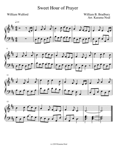 Sweet Hour of Prayer (arr. Karama Neal)