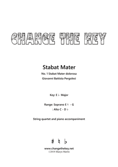 Stabat Mater No.1 Stabat Mater Dolorosa - Eb Major (arr. Change the Key)