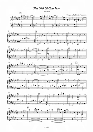 Even Now - piano solo, easy listening