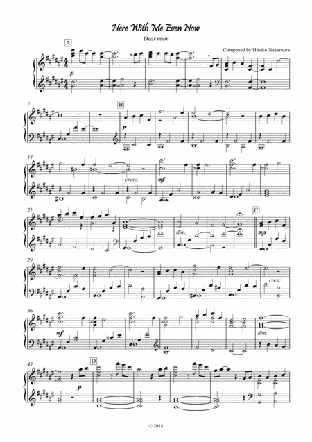 Even Now - piano solo, easy listening