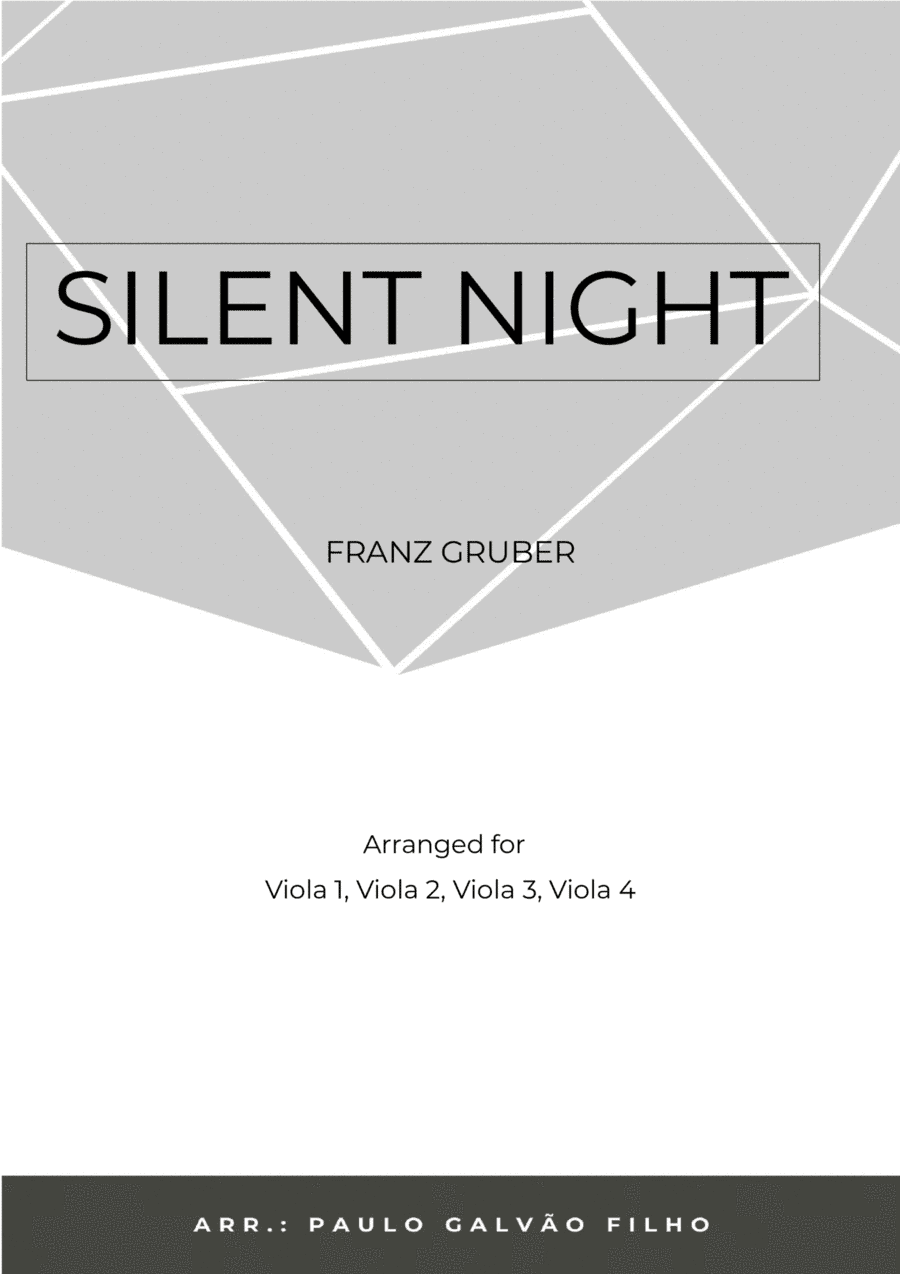 SILENT NIGHT - VIOLA QUARTET (arr. Paulo Galvao Filho)