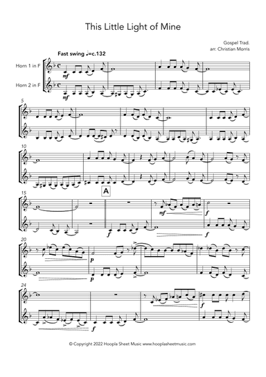 This Little Light of Mine (arr. Christian Morris)