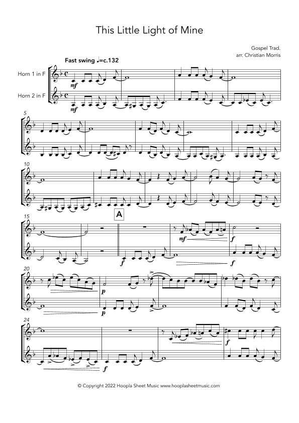 This Little Light of Mine (arr. Christian Morris)