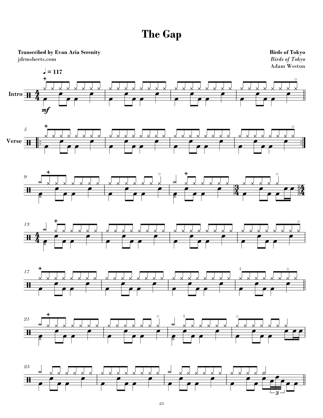 The Gap (arr. Evan Aria Serenity)