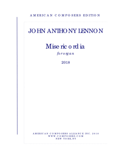 [Lennon] Misericordia