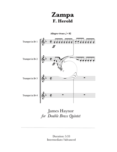 Zampa Overture for Double Brass Quintet (arr. James Haynor)