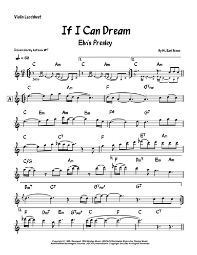 If I Can Dream (arr. Katsumi WF)
