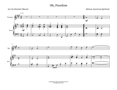 Oh, Freedom (arr. Dominic Meccia)