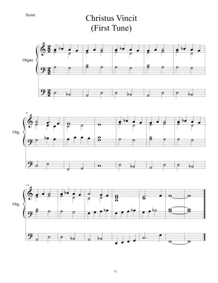 Christus Vincit - First Tune (Ancient French Melody)