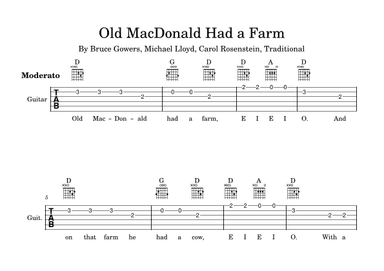 Old Macdonald Had A Farm (arr. Matt Lawton)