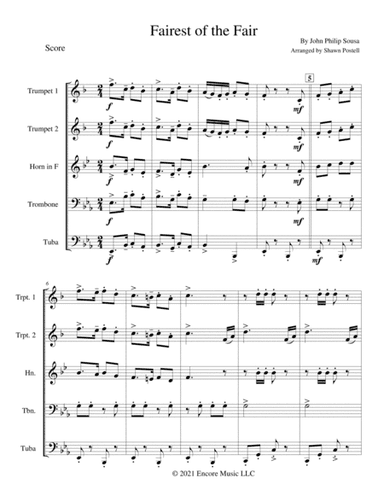 Fairest of the Fair (arr. Shawn Postell)