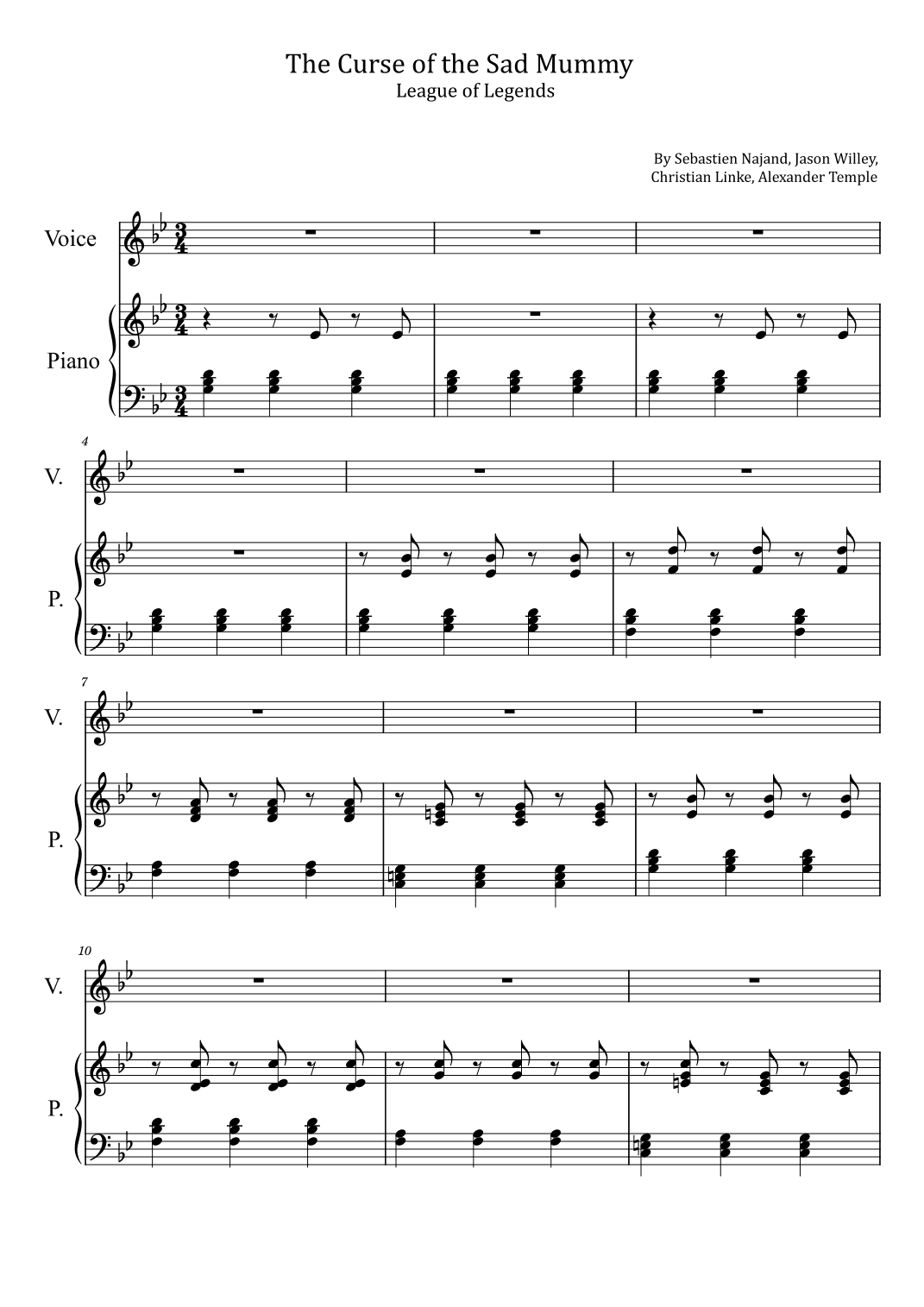 The Curse Of The Sad Mummy (arr. poon)