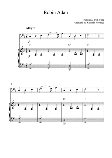 Robin Adair (arr. Kaiserin Rebecca)