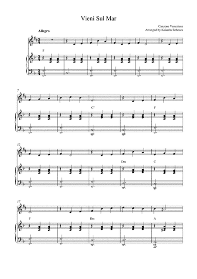 Vieni Sul Mar (arr. Kaiserin Rebecca)