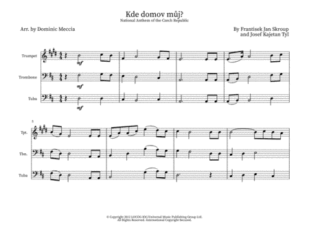 Kde Domov Muj? (arr. Dominic Meccia)