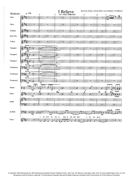 I Believe (arr. Daryl McKenzie)