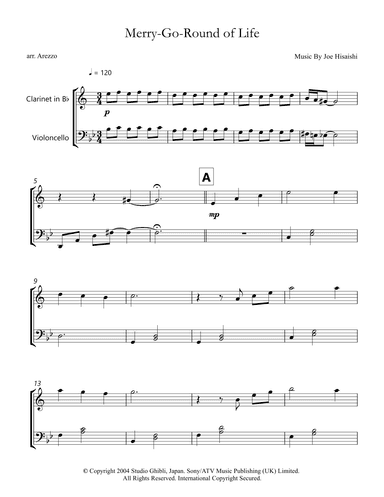 Merry-go-round Of Life (arr. Arezzo Music)