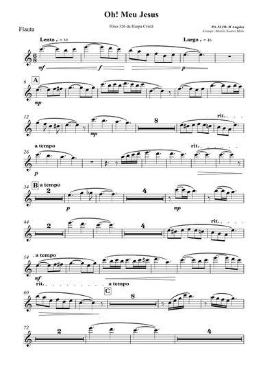 Oh! Meu Jesus (Oh! My Jesus) (arr. Moisés Soares Melo)