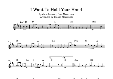 I Want To Hold Your Hand (arr. Thiago Marconato)