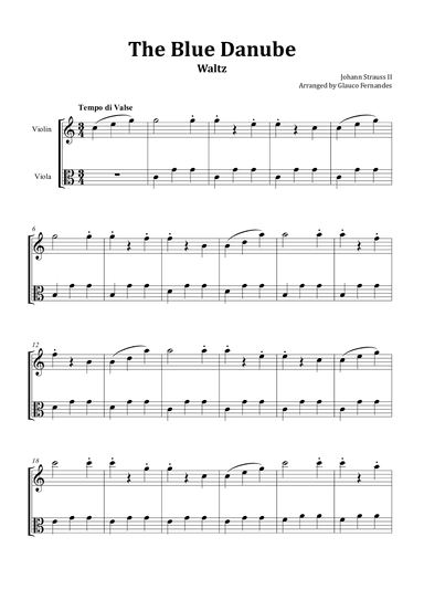 The Blue Danube (arr. Glauco Fernandes)