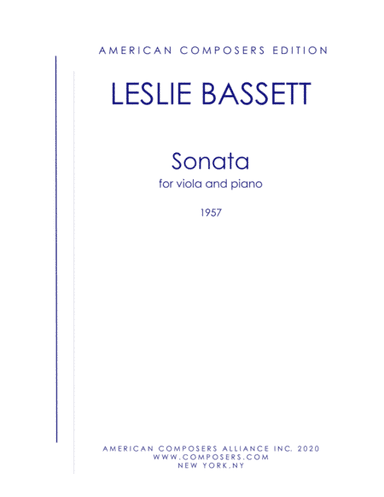 [Bassett] Sonata for Viola and Piano