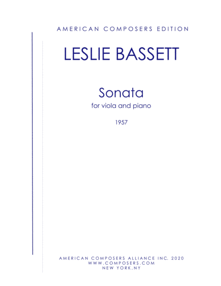 [Bassett] Sonata for Viola and Piano