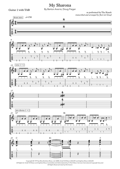 My Sharona (arr. Joeri de Graaf)