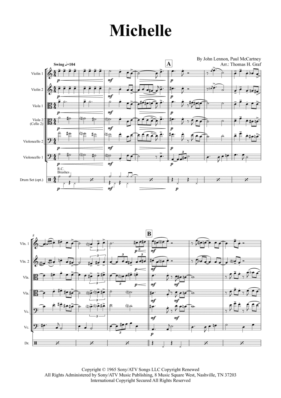 Michelle (arr. Thomas Graf)