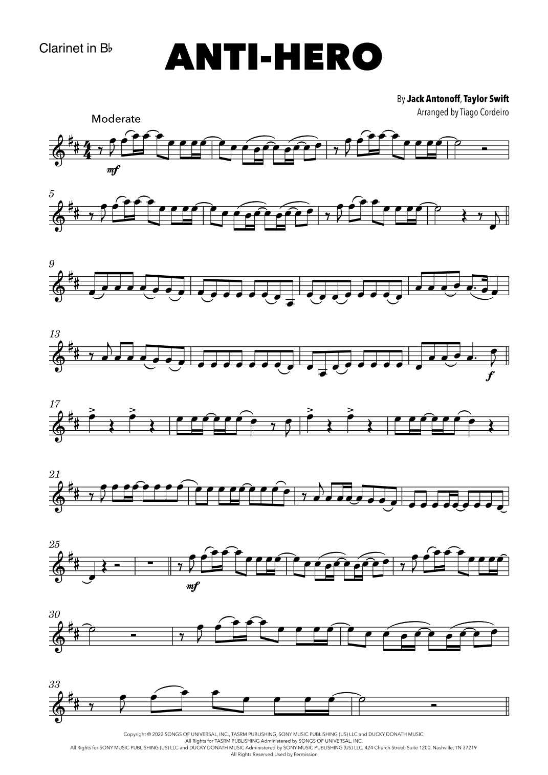 Anti-hero (arr. Tiago Cordeiro)