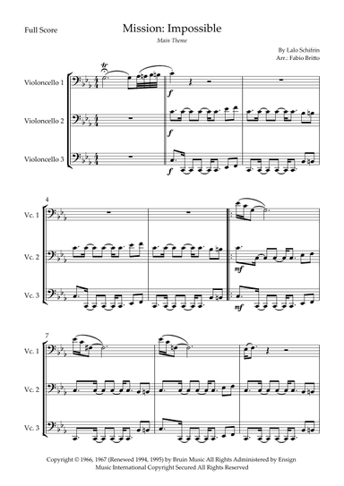 Mission: Impossible Theme (arr. Fabio Britto)