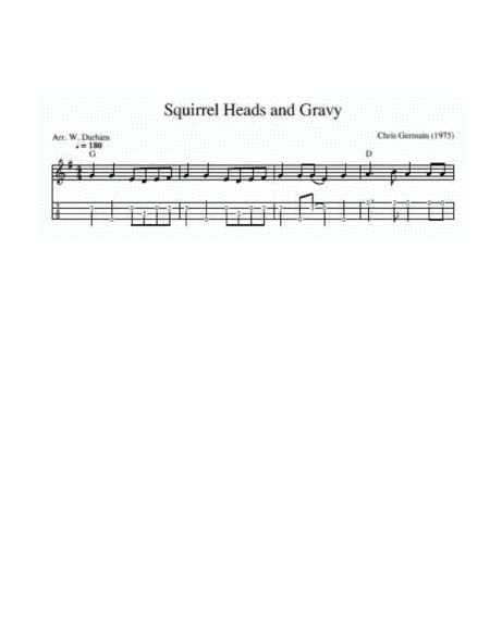 Squirrel Heads and Gravy - for Ukulele (arr. W. Durham)