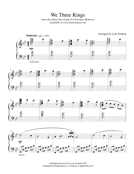 We Three Kings (arr. Lynn Tredeau)