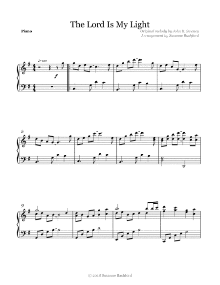 The Lord Is My Light (arr. Susanne Bashford)