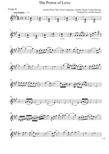 The Power Of Love (arr. Lorraine Deacon)
