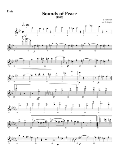 Sounds Of Peace March (1903) (arr. Emmett Anglin)