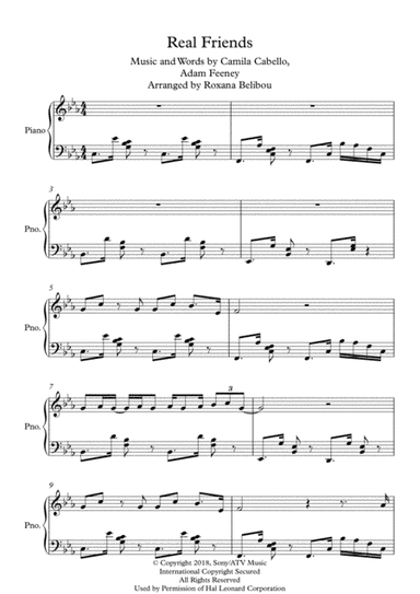 Real Friends (arr. Roxana Belibou)
